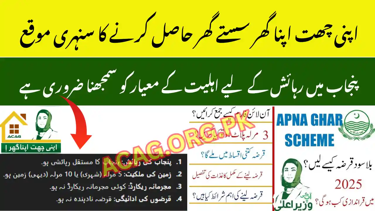 Apni Chhat Apna Ghar Eligibility Criteria