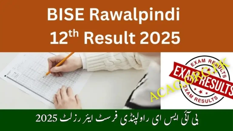 BISE Rawalpindi 1st Year Result 2025