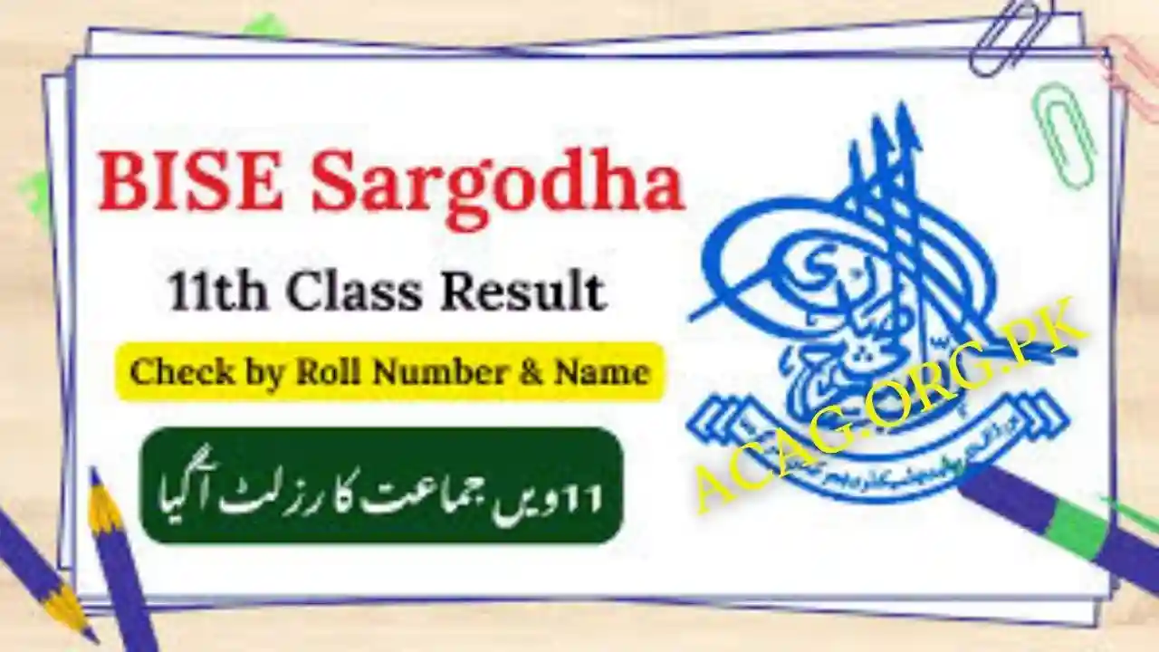 BISE Sargodha 1st Year Result 2025
