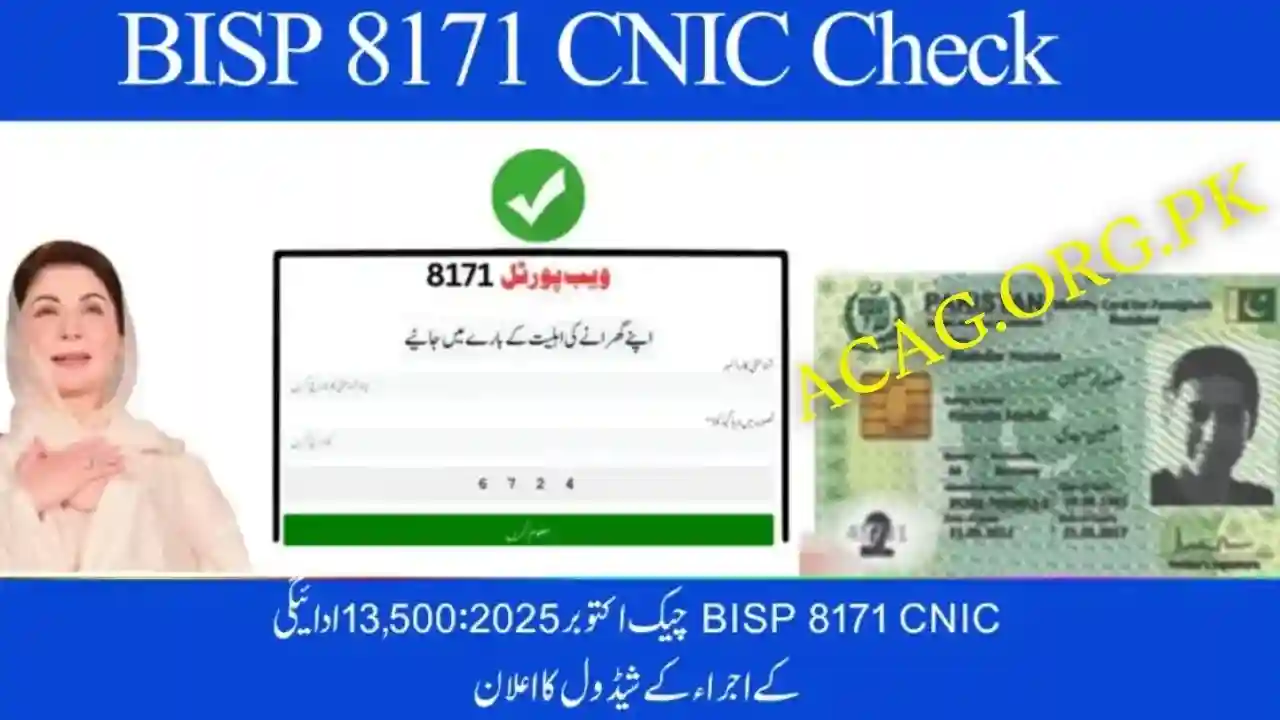 BISP Payment Check by CNIC October Online 2025