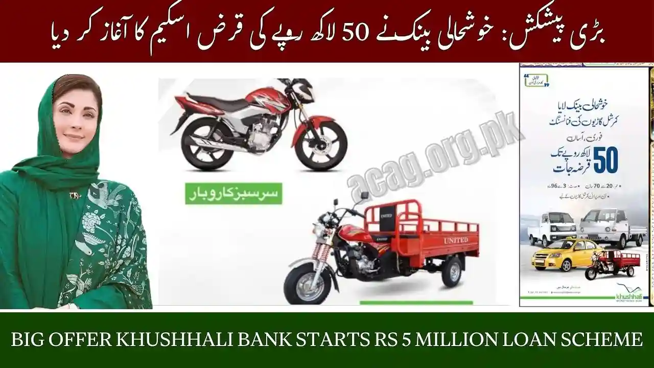 Big Offer Khushhali Bank Starts Rs 5 Million Loan Scheme