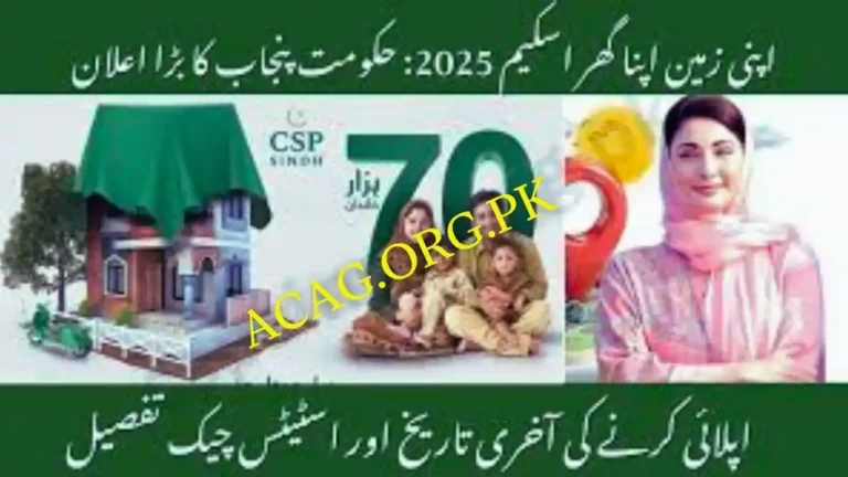 CM Punjab Apni Zameen Apna Ghar Scheme 2025