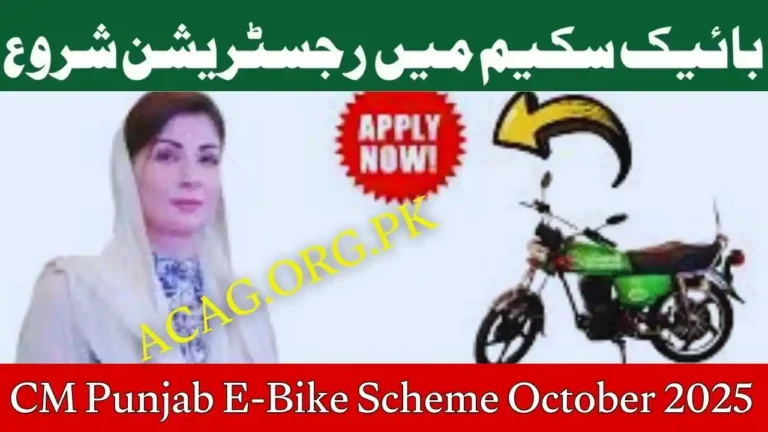 CM Punjab E-Bike Scheme October 2025