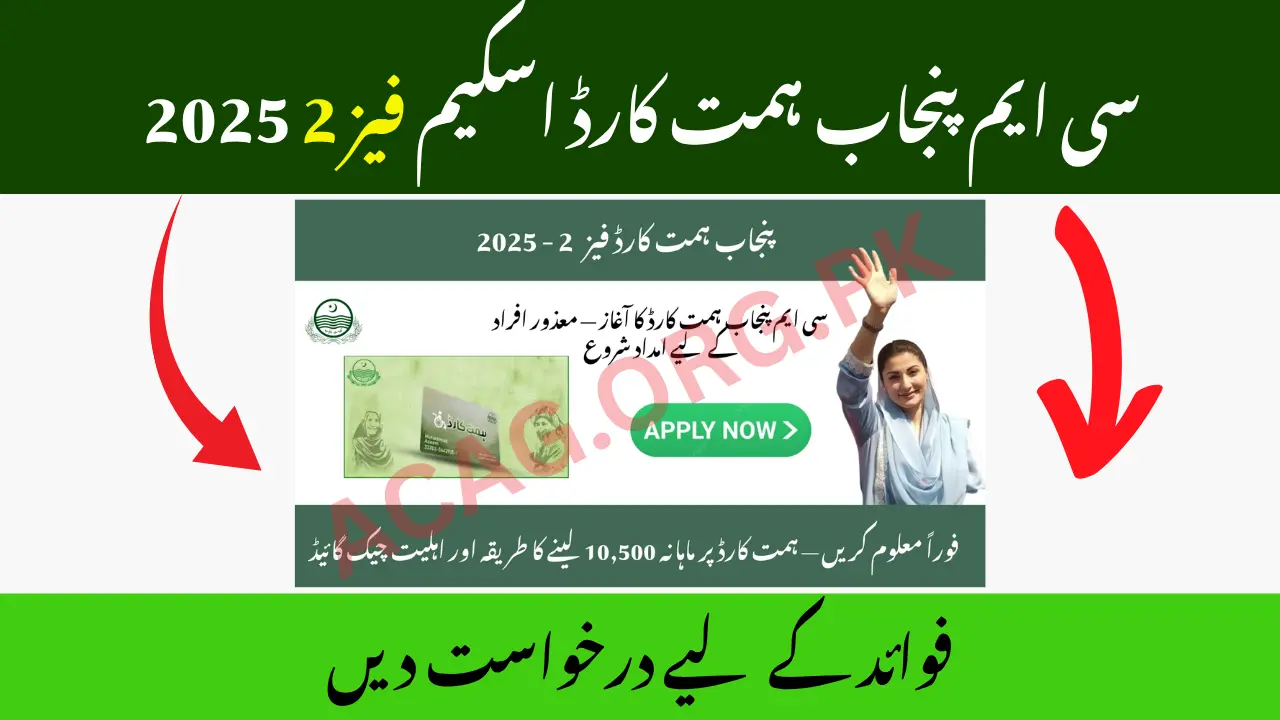 CM Punjab Himmat Card Scheme Phase 2