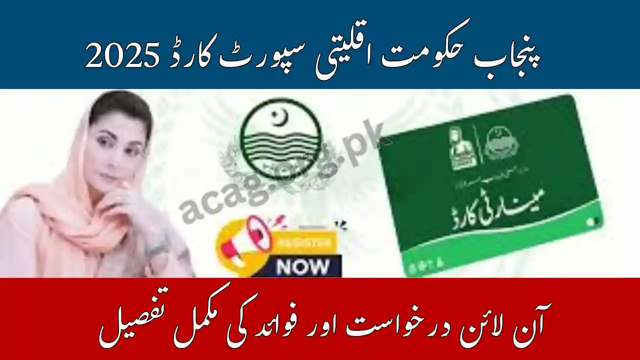 Punjab Government Minority Support Card 2025