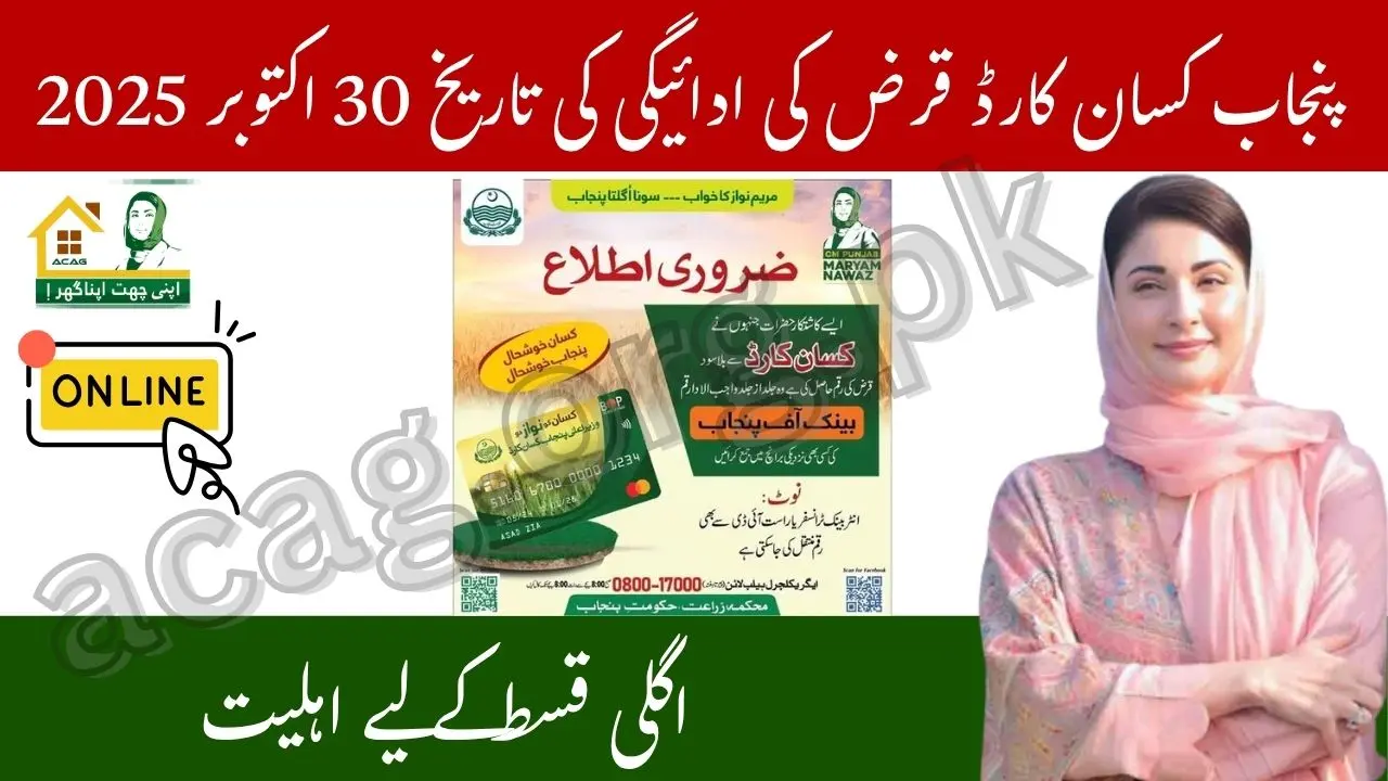 Punjab Kisan Card Holders Must Repay Loan by October 30 to Requalify for Next Installment