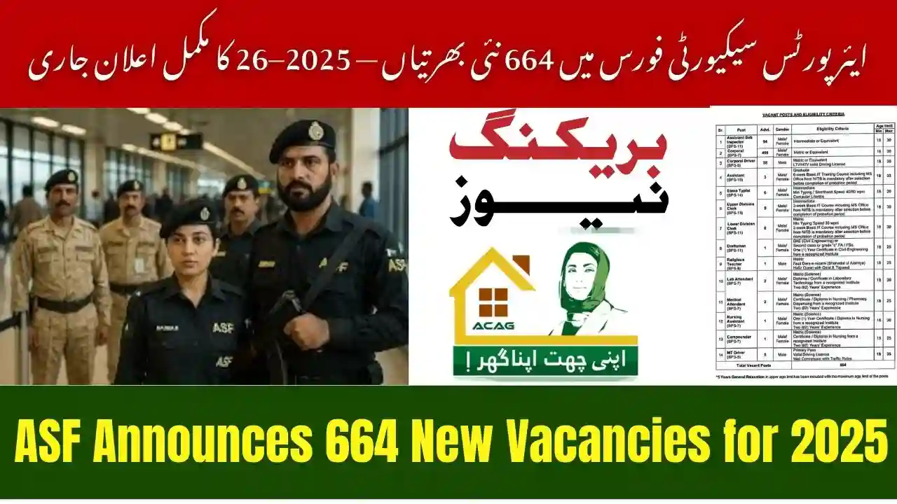 ASF Announces 664 New Vacancies for 2025
