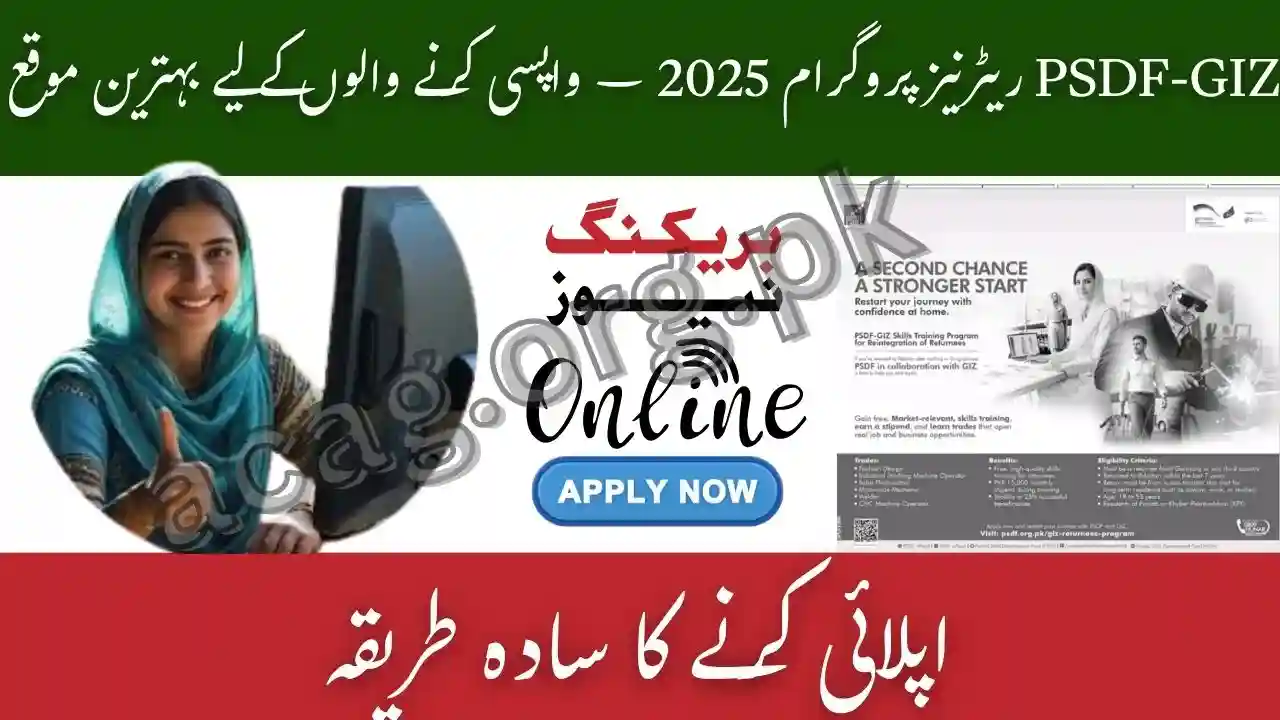 PSDF GIZ Free Skills Training 2025 for Returnees