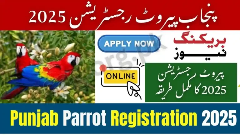 Punjab Parrot Registration 2025