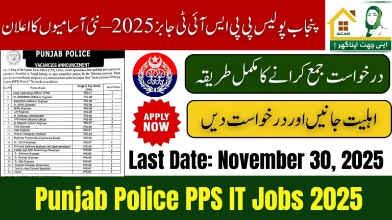 Punjab Police PPS IT Jobs 2025