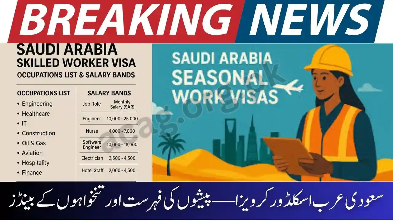 Saudi Arabia Skilled Worker Visa Occupations