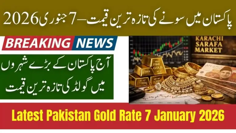 Latest Pakistan Gold Rate 7 January 2026