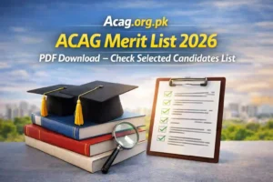 ACAG Merit List 2026 PDF Download