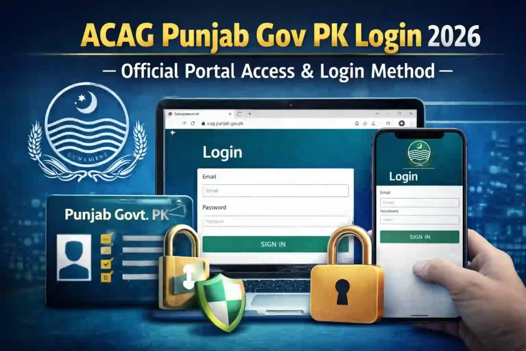 ACAG Punjab Gov PK Login 2026